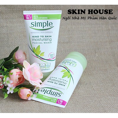 Sẵn - Sữa Rửa Mặt Simple Kind To Skin Moisturising Facial Wash- Skinhouse