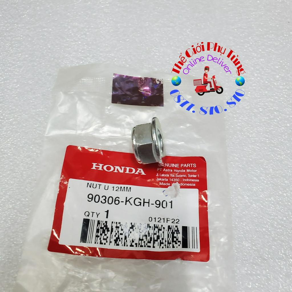 Tán bánh sau Sonic (12mm)  zin Honda Indo - 90306-KGH-901