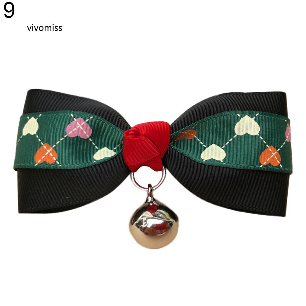 Vòng cổ hình nơ có lục lạc dễ thương cho thú cưng