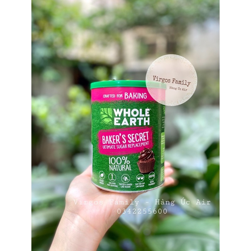 Đường cỏ ngọt stevia organic Whole Earth úc