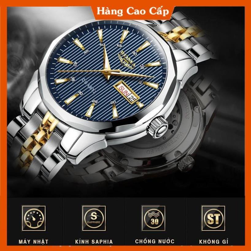 Đồng hồ Nam ROMA ITALY 9010 Kính tráng Sapphire – Dây CHARM đúc đặt đẳng cấp | BigBuy360 - bigbuy360.vn