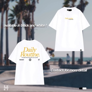 {The Sommet} Áo phông cộc tay Daily Routine trắng