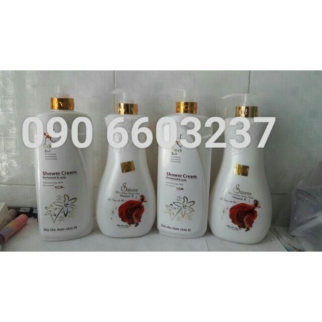 Sữa tắm Salome Ostrich 900ml hương thơm dịu và bền sản phẩm của công ty Song Sanh