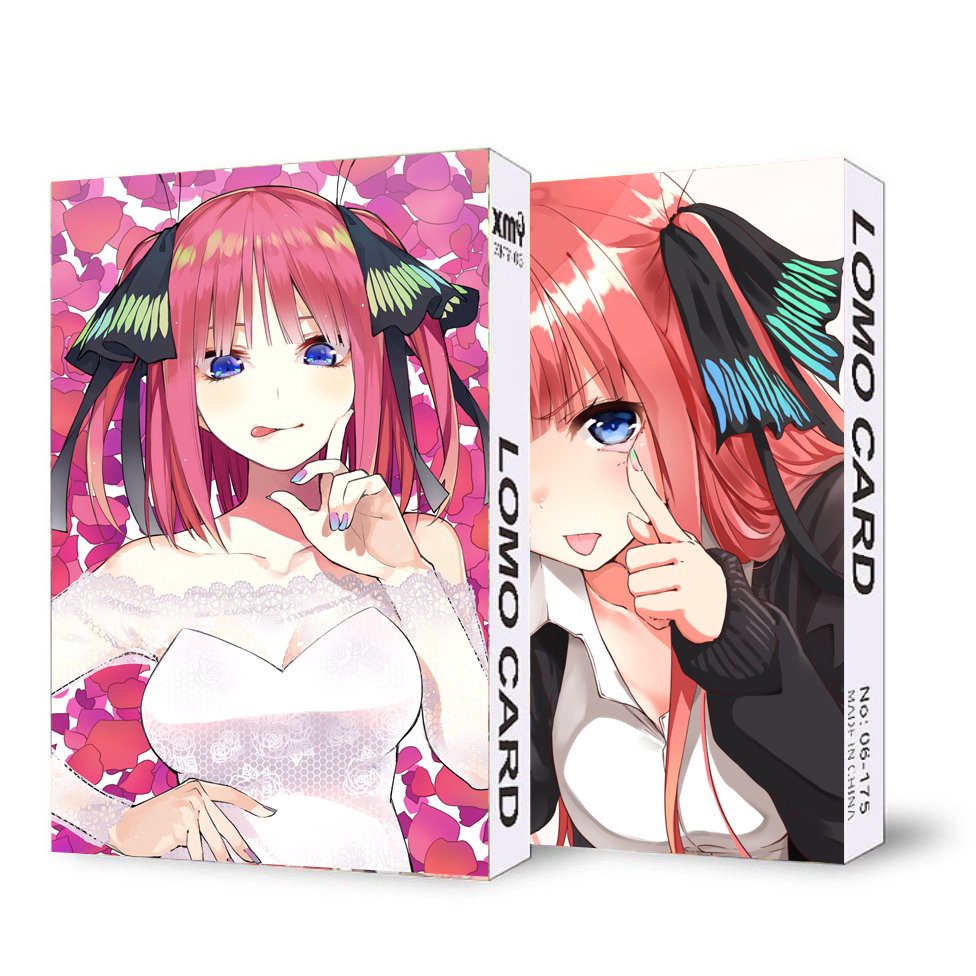 Ảnh lomo IN HÌNH nhân vật GOTOUBUN NO HANAYOME Nhà Có Năm Nàng Dâu anime chibi 30 tấm