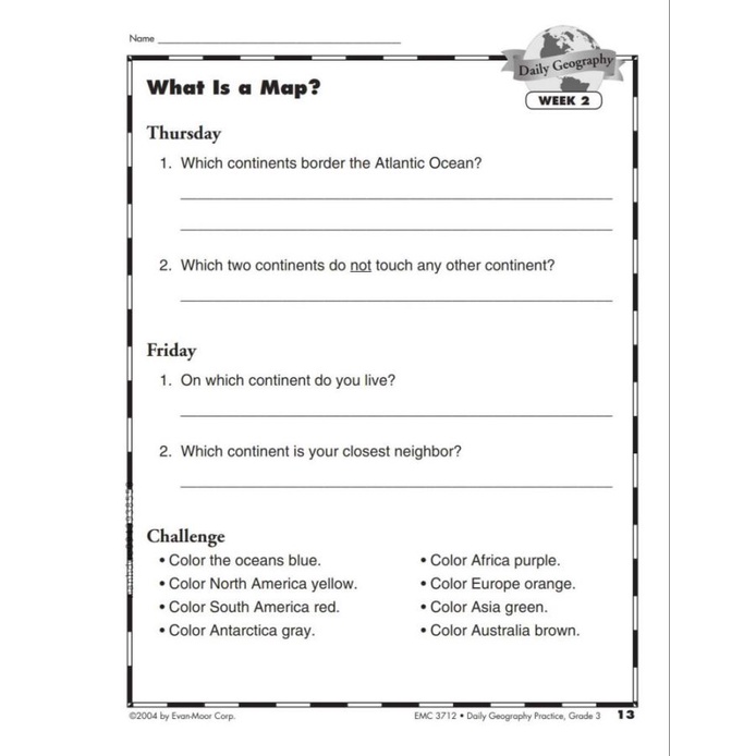 Daily Geography Practice - 6c