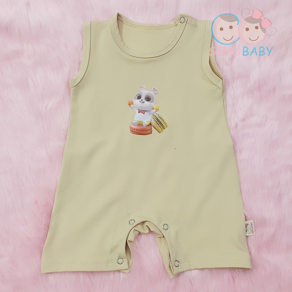 Combo 2 Bộ Body Sát Nách Cho Trẻ Sơ Sinh, Bé Trai Bé Gái (3 - 7 KG) [SiHu Baby Shop]