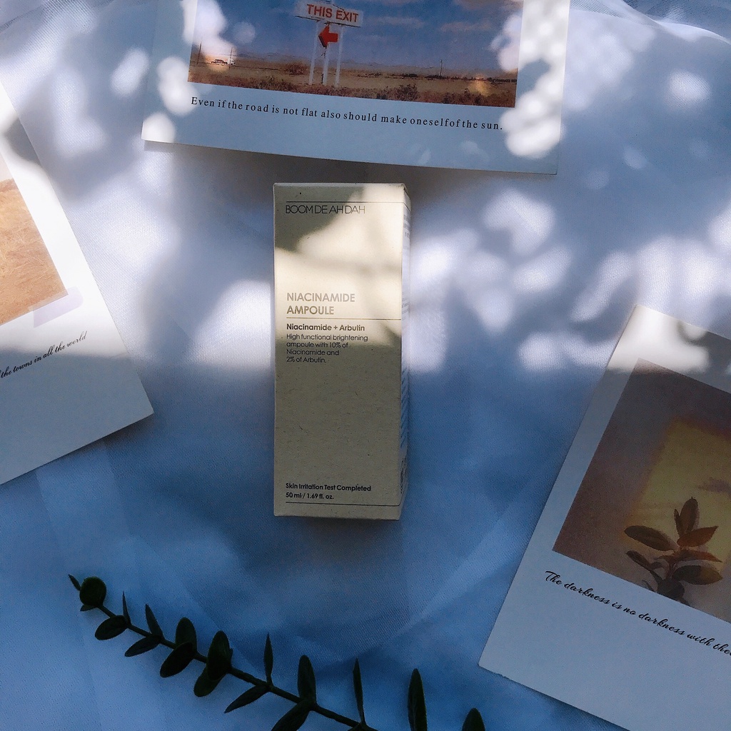 Serum Dưỡng Trắng Căng Bóng Da Boom De Ah Dah Niacinamide 10% + Arbutin 2% Ampoule 50ml