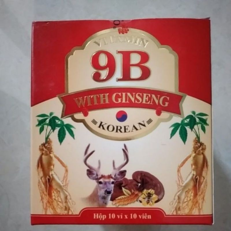 Vitamin 9B with ginseng KOZO - GOLD9B Hộp 100 viên bồi bổ cơ thể, tăng sức đề kháng