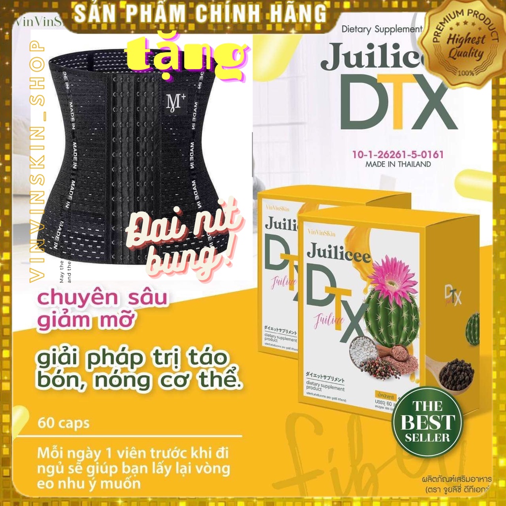 Viên Huỷ Mỡ Xương Rồng DTX Juilicee Vin Vin Skin