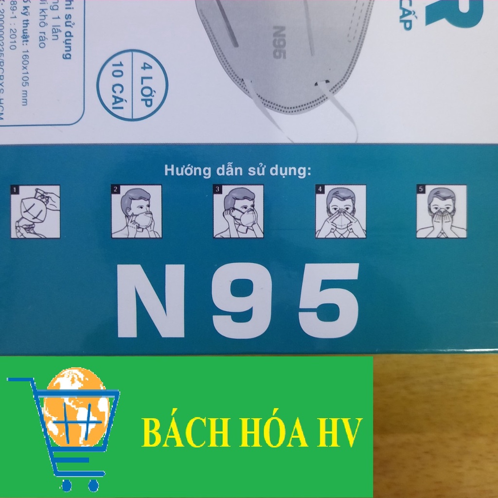 Combo 2 khẩu trang 4 lớp N95 - BACH HOA HV