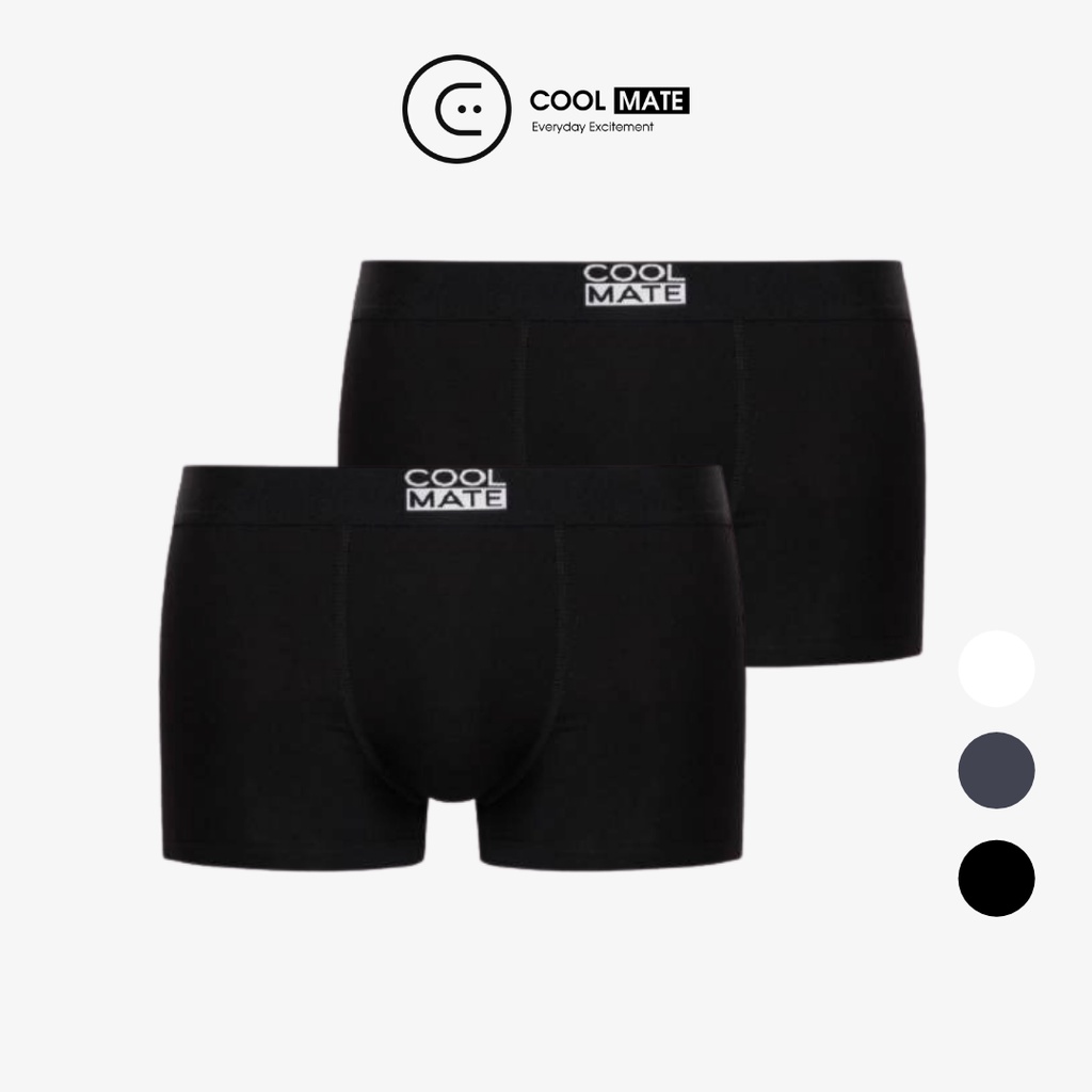 Combo 2 quần Trunk chất liệu Bamboo kháng khuẩn thương hiệu Coolmate - Hàng nhập khẩu