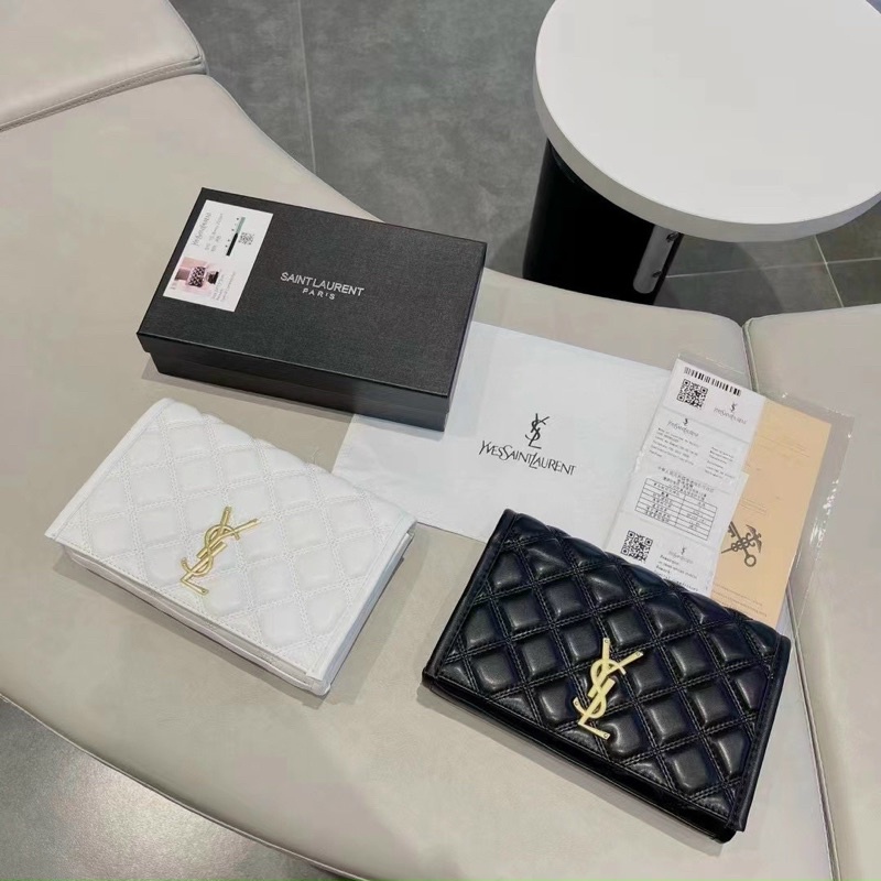 Túi Y ét  trần trám bản 2 ngăn size 20 dây da pha xích box châunr hàng QC đẹp#20556