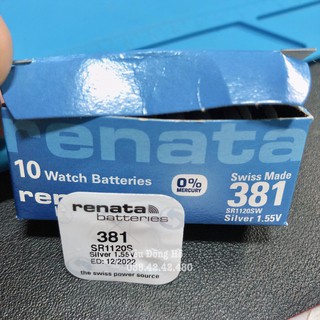 Pin đồng hồ Renata 381 SR1120SW vỉ 1 viên chính hãng