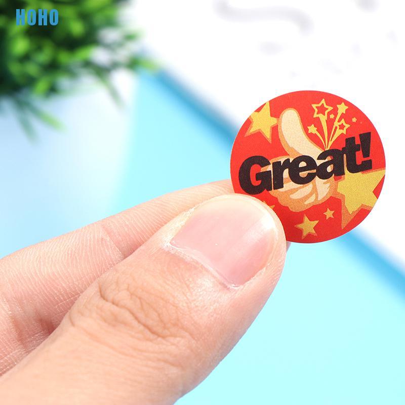Set 500 Hình Dán "Good Job" 8 Thiết Kế Vui Nhộn Cho Bé