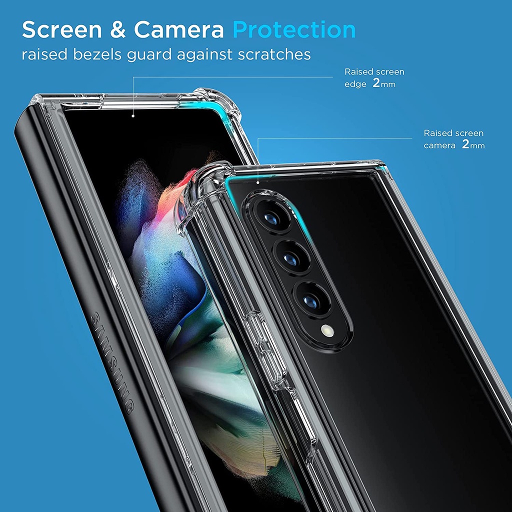 Galaxy Ốp Điện Thoại tpu acrylic Trong Suốt Chống Sốc Cho samsung galaxy z fold 5 4 3 2 z fold3 5g