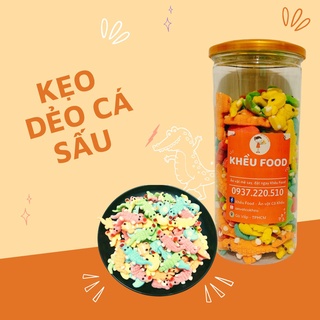 Kẹo dẻo cá sấu hủ 500gr Kẹo dẻo tuổi thơ - Khều Food