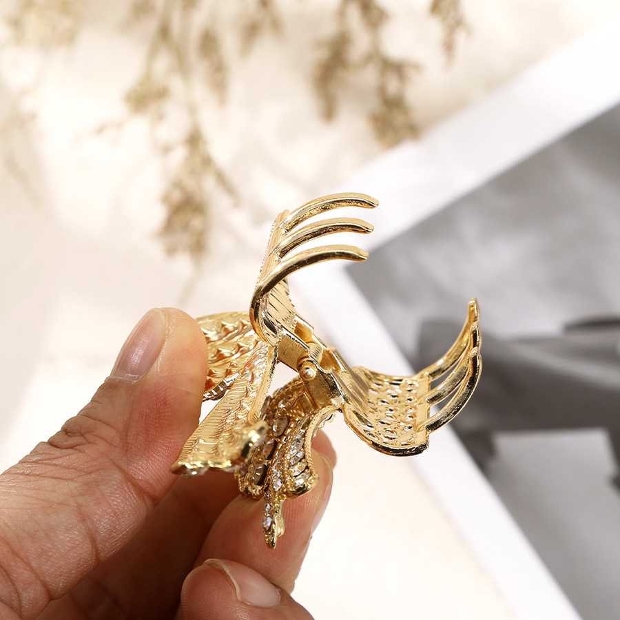 Kẹp Tóc Hợp Kim Đính Đá Và Ngọc Trai Nhân Tạo Toàn Diện Phong Cách Hàn Quốc Dành Cho Nữ