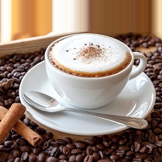 Bộ ly sứ uống cà phê capuchino, latte - ly sứ uống cà phê