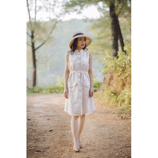 ĐẦM SÁT NÁCH LINEN - Nhà của Moon