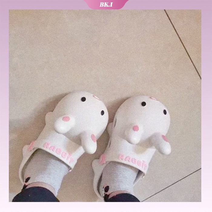 Dép Sandal Ku2 Chống Trượt Dày Dặn Họa Tiết Thỏ Hoạt Hình Đáng Yêu