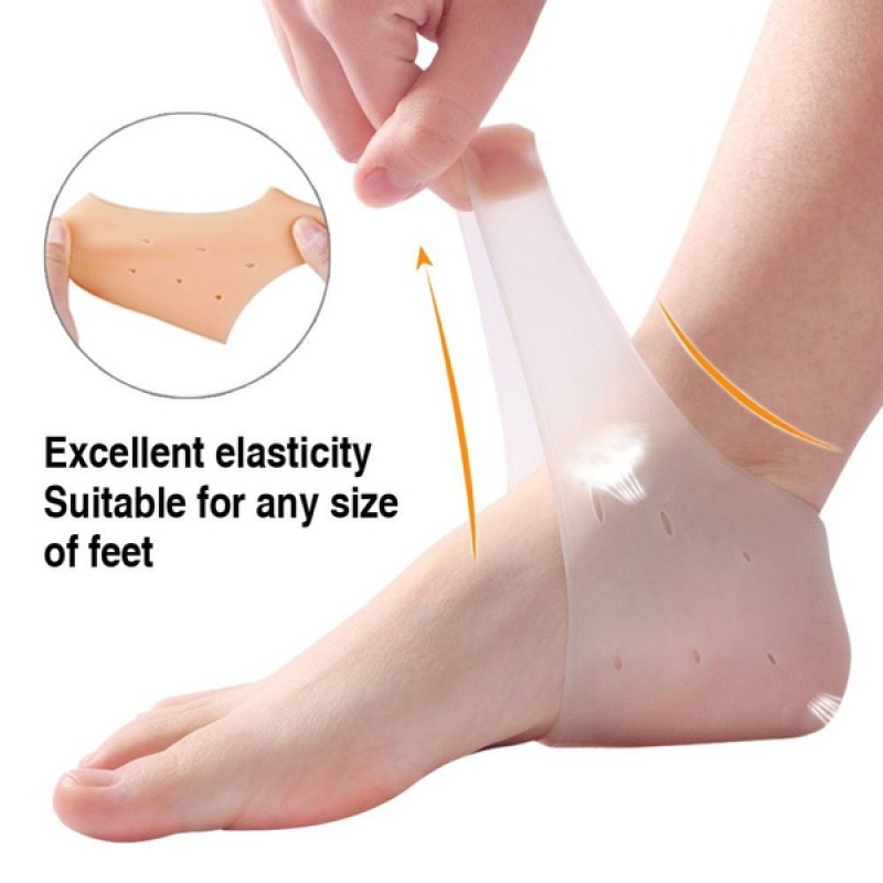 Đệm silicone bọc gót chân vô hình giữ ẩm chống nứt nẻ
