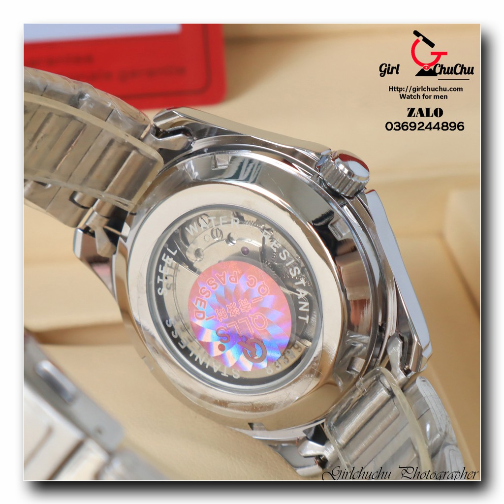 Đồng hồ nam Qlls Chính hãng với thiết kế hở van tim nhìn cực sang trọng, máy làm từ vật liệu thép không gỉ cao cấp