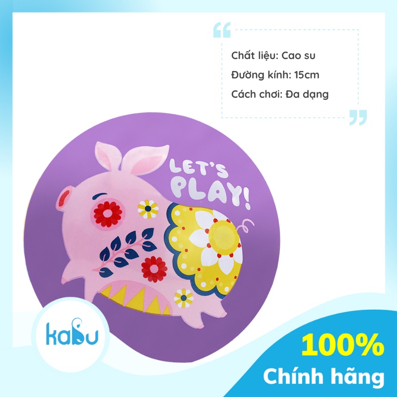 KABU - Bóng Cao Su Nhỏ In Hình Ngộ Nghĩnh | Bóng Đồ Chơi Trẻ Em