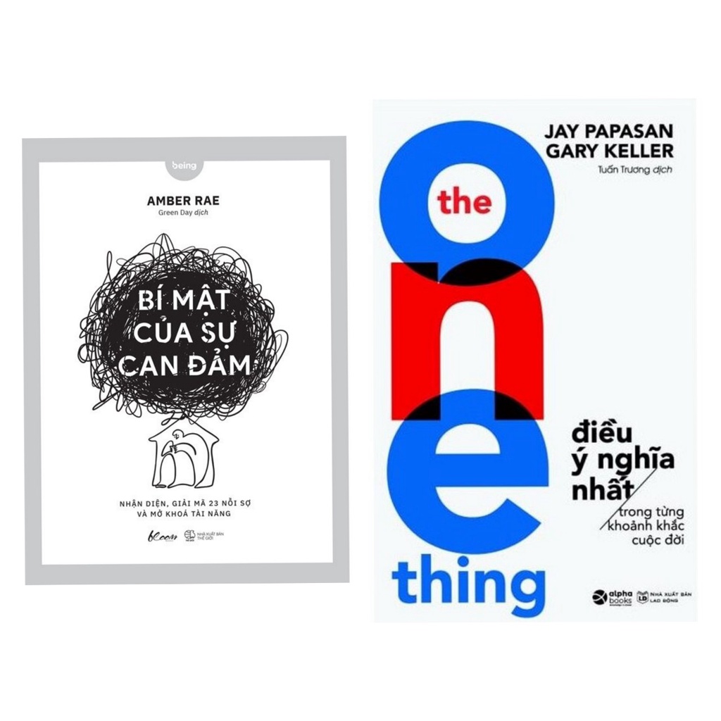Sách combo2c: The One Thing - Điều Ý Nghĩa Nhất + Bí Mật Của Sự Can Đảm