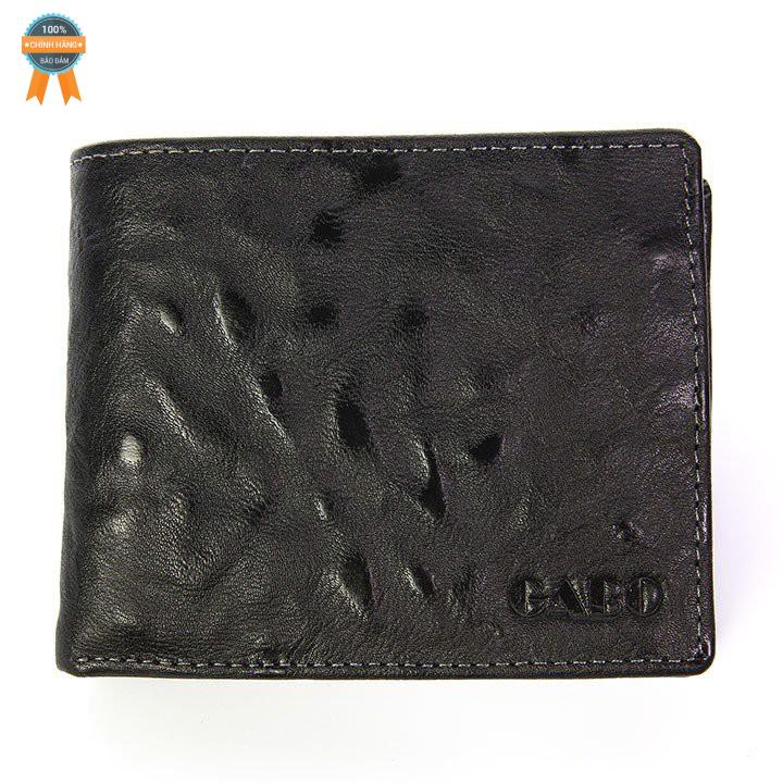 Ví nam da bò sần lá kiểu ngang hiệu MCHCM VDB3003 nâu và đen hàng VNXK