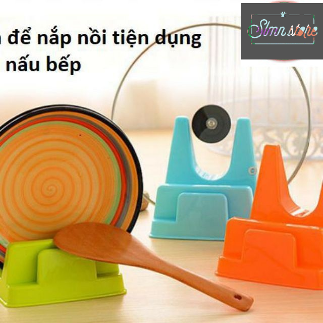 Khay gác Nắp Nồi đa năng, Kệ gác Vung nồi gác Dao thớt nắp nồi tiện dụng trong lúc nấu ăn. Slmn_GacNapNoi