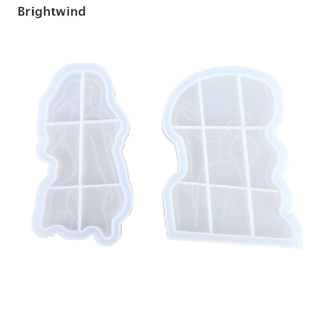 [Brightwind] Tray DIY Epoxy Crystal Resin Silicone Mold Girl Model Body Abstract Plate Hot Sell