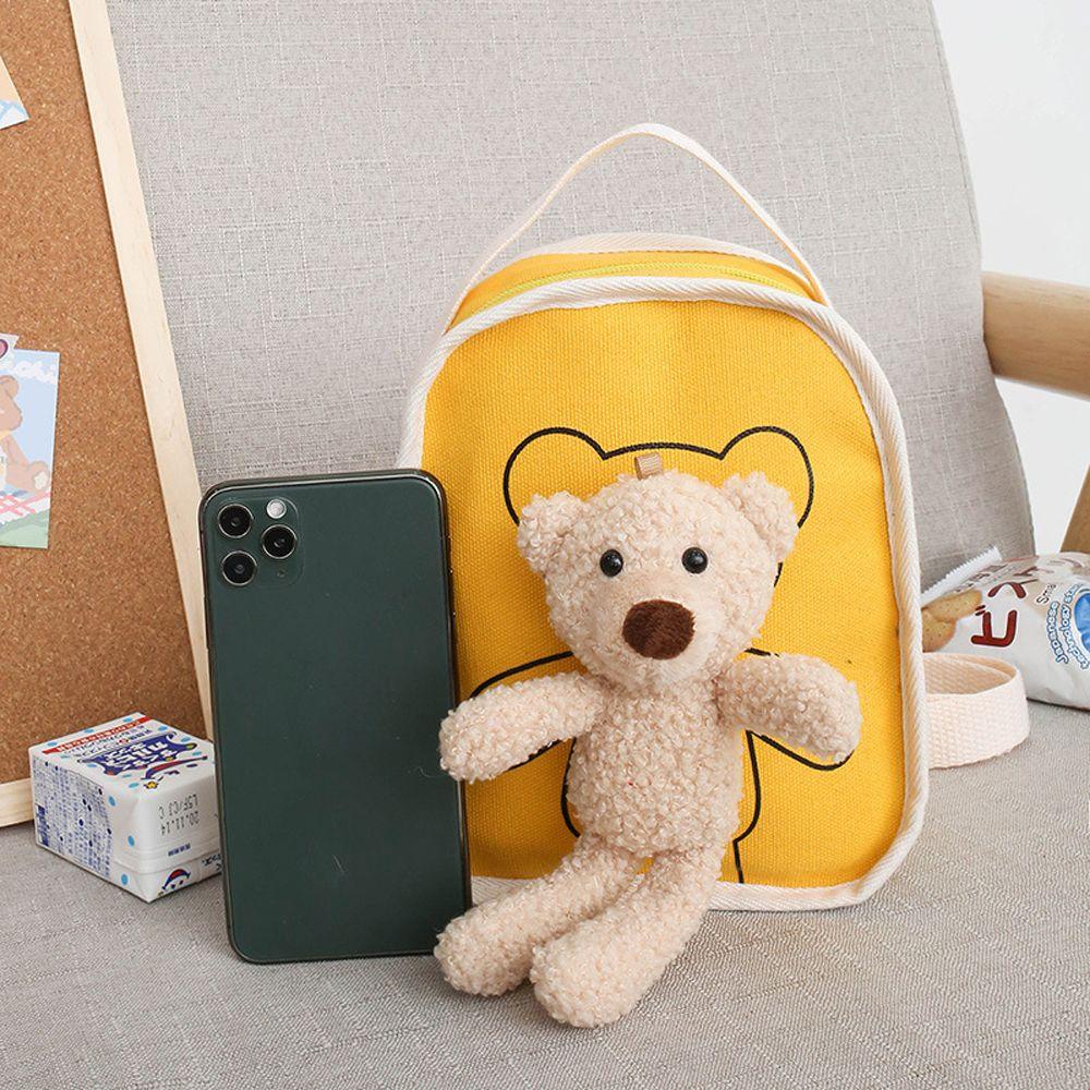 Ba Lô Đi Học Có Khóa Kéo In Hình Gấu Hoạt Hình REBUY1 Dành Cho Bé