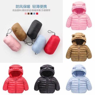 Freeship 99k toàn quốc_,Áo phao siêu nhẹ tai gấu cho bé