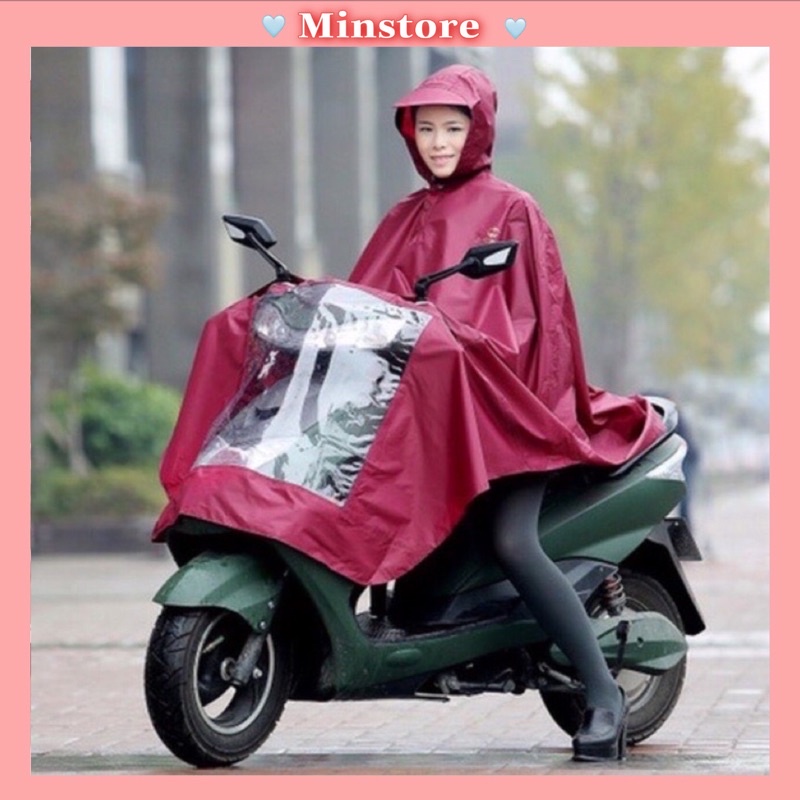 Áo Mưa Xe Máy, Áo Choàng Đi Mưa Siêu Nhẹ, Chống Thấm Nước, Chống UV (Giao Ngẫu Nhiên)