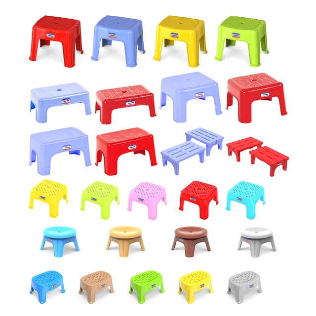 Ghế Thấp Mini, Nhựa Duy Tân Nhiều Mẫu, Được Chọn Màu