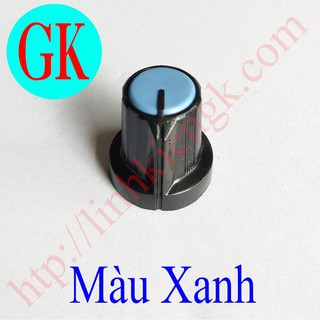 (10 cái) Núm chiết áp nắp xanh [B-16]