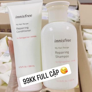 Cặp Dầu Gội Siêu Mượt INISFREE