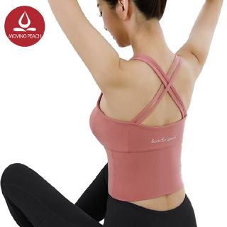 Áo ba lỗ MOVING PEACH AVD mặc khi tập yoga/ fitness chống sốc cho nữ