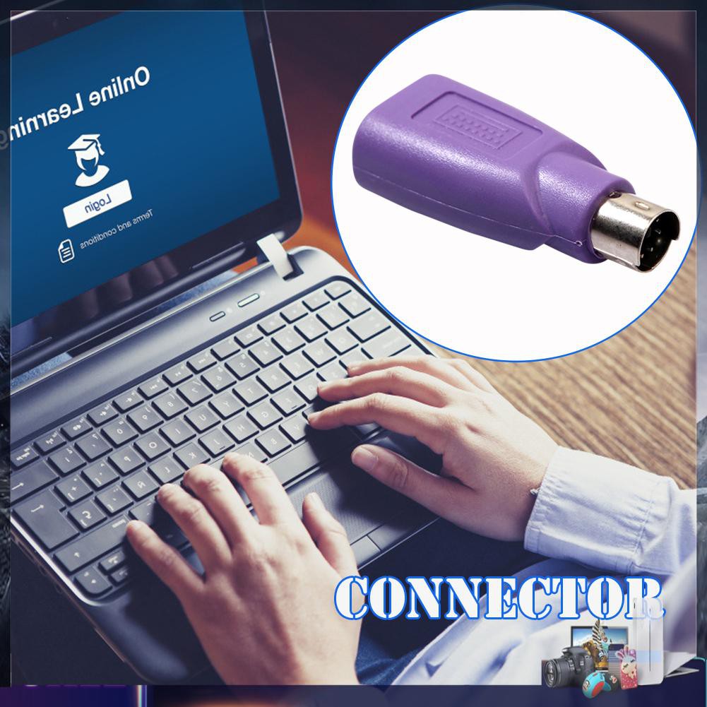 2/5pcs PS2 Male to USB Female Adapter Computer Mouse Keyboard Converter