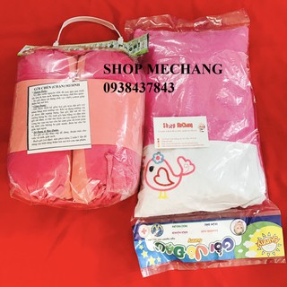 SÉT GỐI VÀ CHẸN VỎ ĐỖ LOẠI I (0-18 THÁNG, HÌNH SHOP CHỤP)