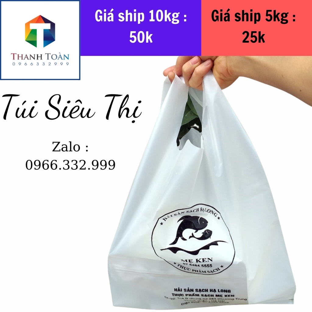 10kg In Túi Nilon Theo Yêu Cầu In Bao Bì Theo Yêu Cầu Giá Rẻ 💥 HD Pe 💥hàng bóng dẻo dai dùng cho các shop cao cấp