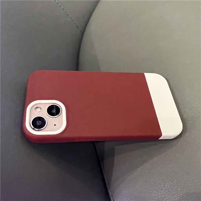 Ốp Điện Thoại Silicon Mềm Chống Sốc Màu Tương Phản Cho iPhone X XR Xs Max 11 12 Pro Max 13