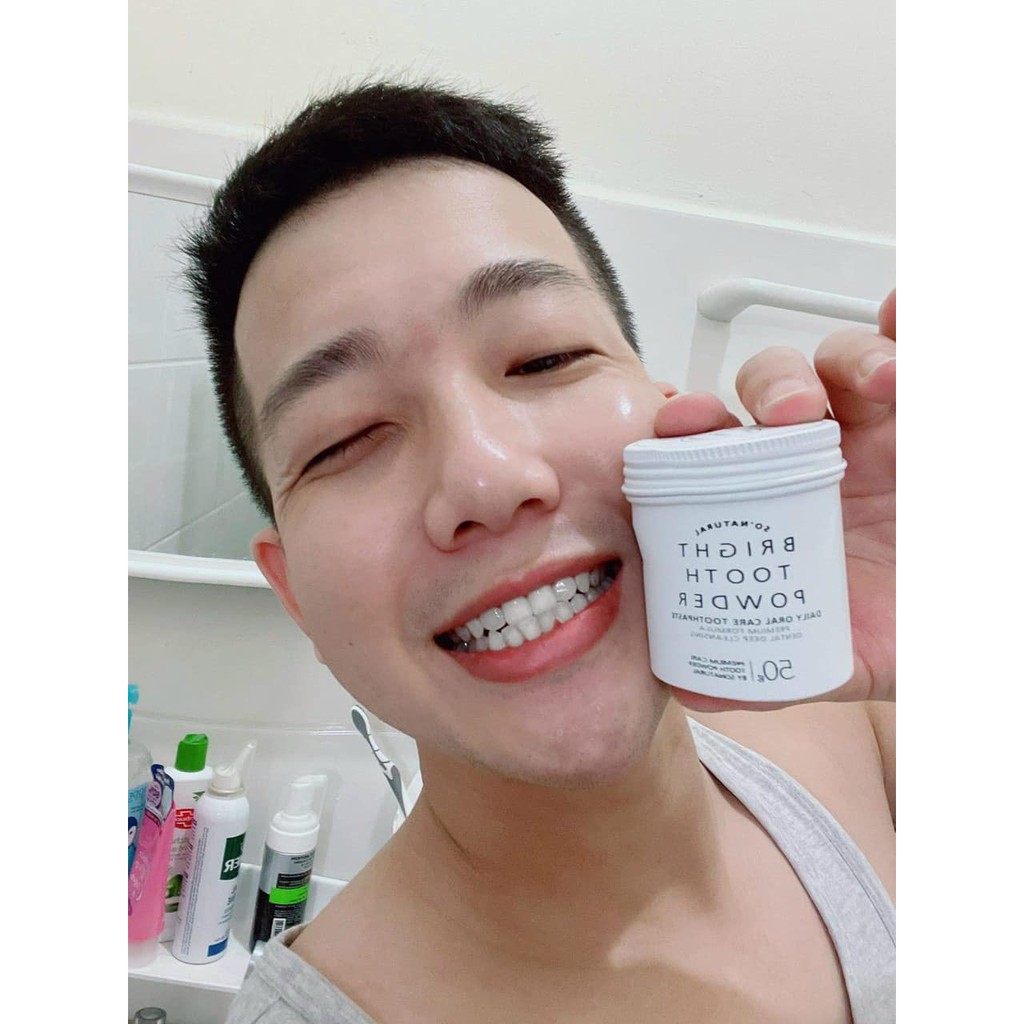 Bột trắng răng Hàn Quốc BRIGHT TOOTH POWDER SO'NATURAL - 50g
