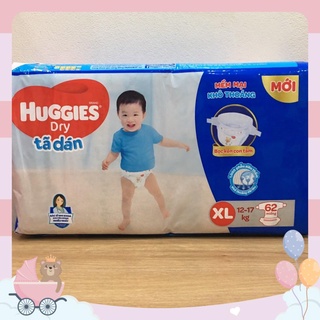 Tã-Bỉm dán Huggies XL 62 miếng (11-16kg) _Hàng mới,có sẵn