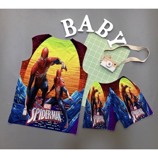 Đồ bộ in 3D hình siêu anh hùng cho bé trai