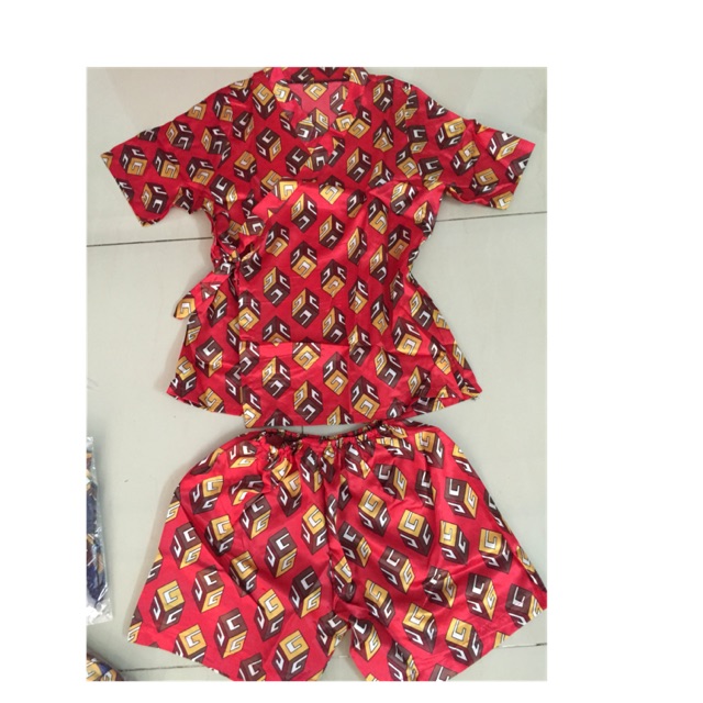 sét kimono đỏ