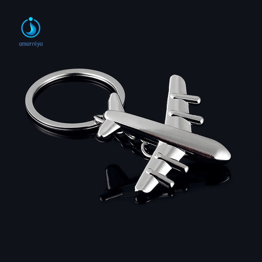 Am AM| Móc Khóa Hình Máy Bay Mini Sturdy Civil