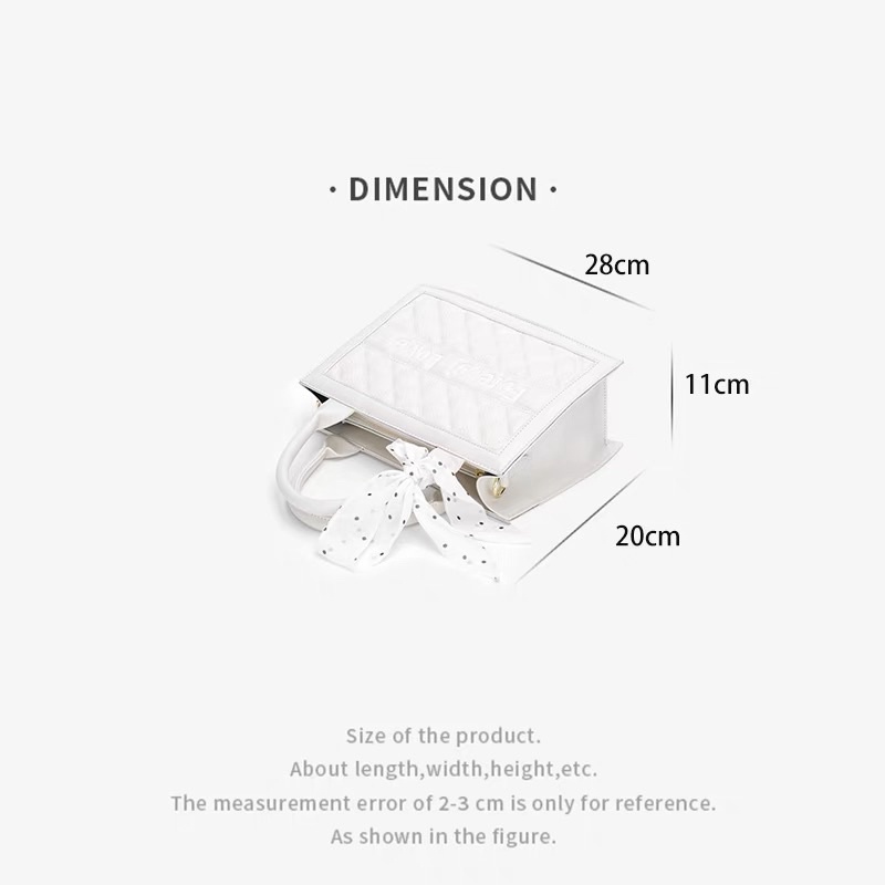 Túi Xách Nữ CEEKAY Dạng Hộp Có Quai Cầm Kèm Khăn Lụa Không Full Box