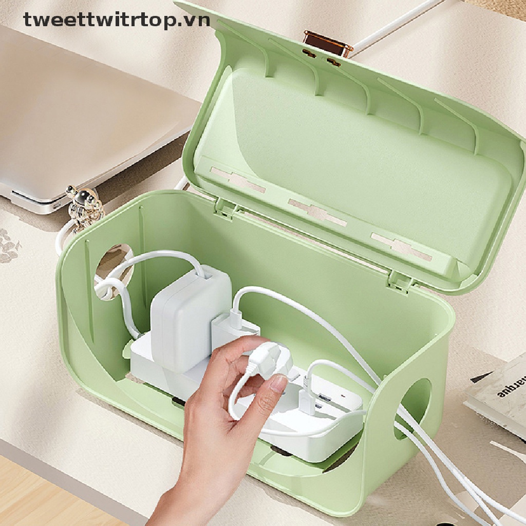 Hộp Đựng Ổ Cắm Điện / Dây Cáp Nhiều Màu Sắc Tiện Dụng