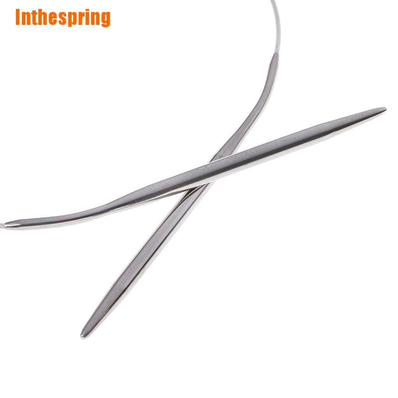Bộ 11 Kim Đan Len Bằng Thép Không Gỉ Kích Thước 43 / 65 / 80cm